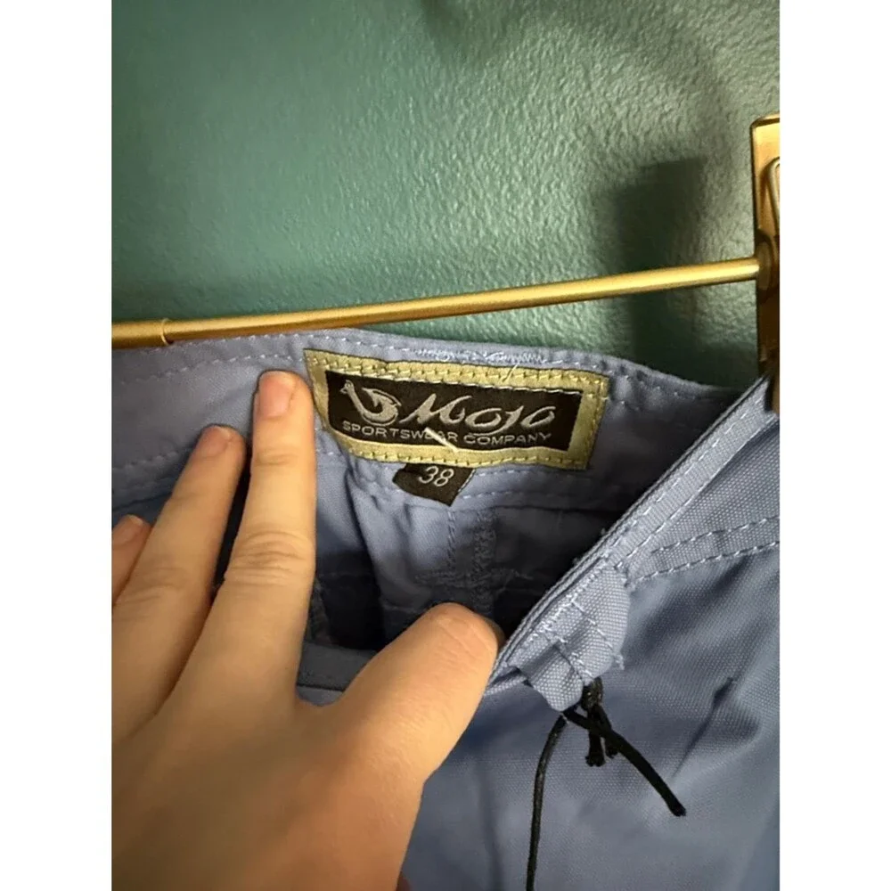Mojo periwinkle nylon shorts